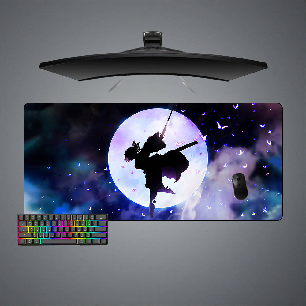 Demon Slayer Kocho Moon Size Gaming Mouse Pad - Kurodrip