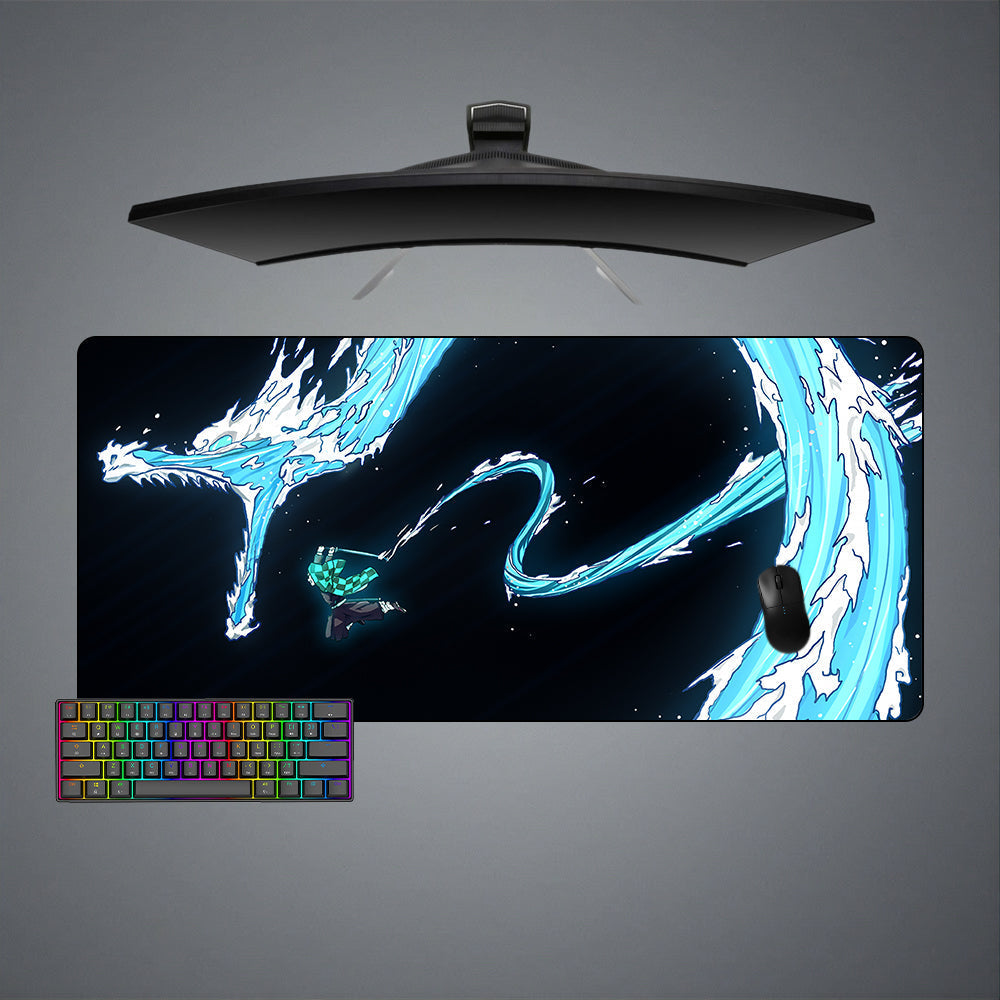 Demon Slayer Water Dragon Size Gaming Mouse Pad - Kurodrip