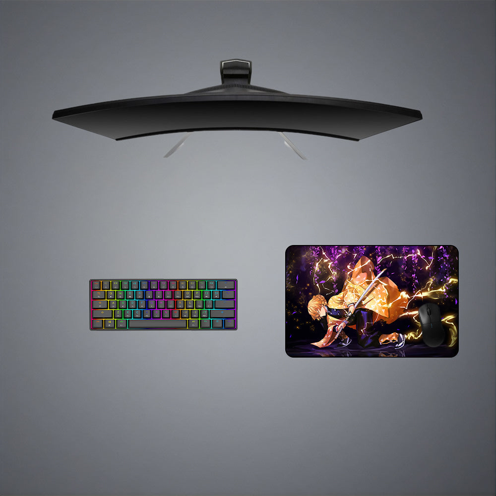 Demon Slayer Zenitsu Agatsuma Design M-XXL Size Gaming Mouse Pad Computer Desk Mat - Kurodrip