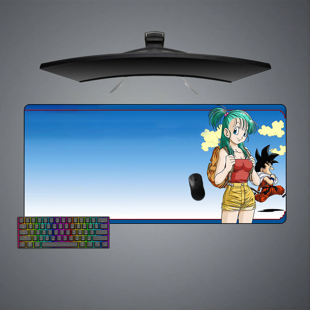 Bulma & Kid Goku Size Gaming Mouse Pad - Kurodrip