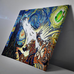 Dragon Ball Z Super Starry Night Goku Canvas Print Wall Art - Kurodrip