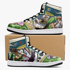 Edward Newgate Wano One Piece Mid 1 Basketball Shoes