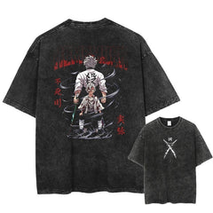 Kurodrip "Brothers" Demon Slayer Vintage Washed Oversized T-Shirt