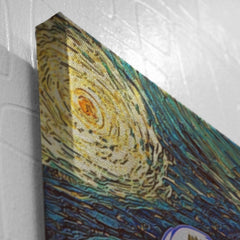 Epic Battle Dragonball Z Starry Night Canvas Print Wall Art - Kurodrip