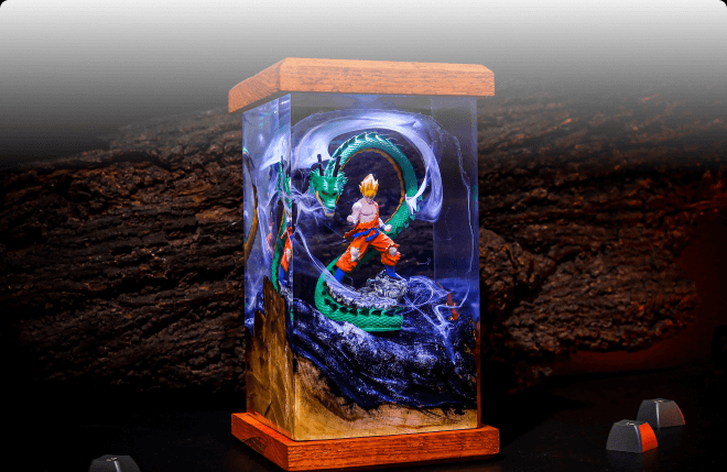 Epoxy Lamps - Handmade Resin Night Lights - Kurodrip