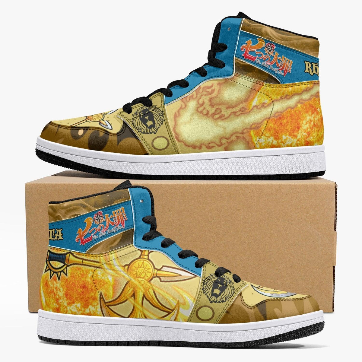Escanor Rhitta Seven Deadly Sins Mid 1 Basketball Shoes