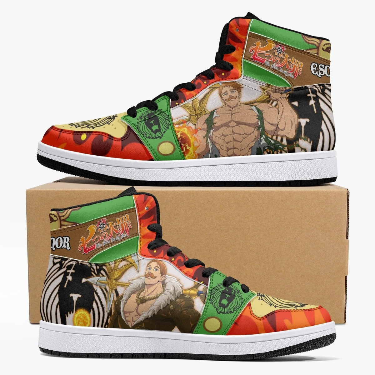 Escanor Seven Deadly Sins Mid 1 Basketball Shoes