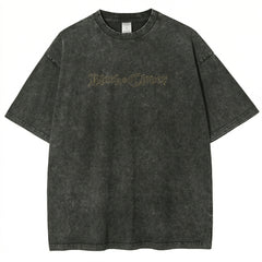 Black Clover Magic Knight Washed Grey Oversized Anime Graphic T Shirt