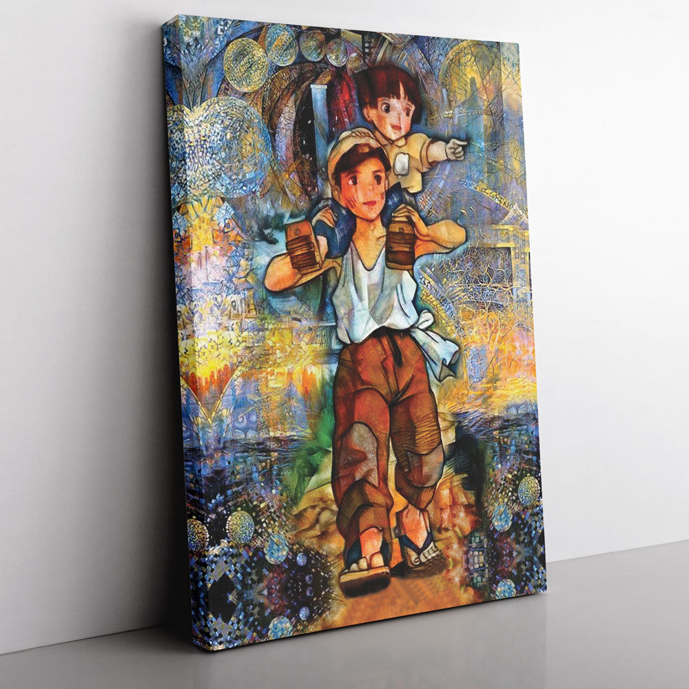 Grave of the Fireflies Studio Ghibli Canvas Print Wall Art - Kurodrip