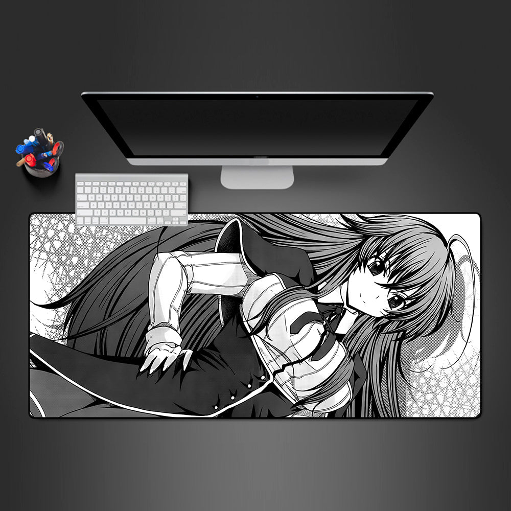 Rias Black & White Size Gaming Mouse Pad,