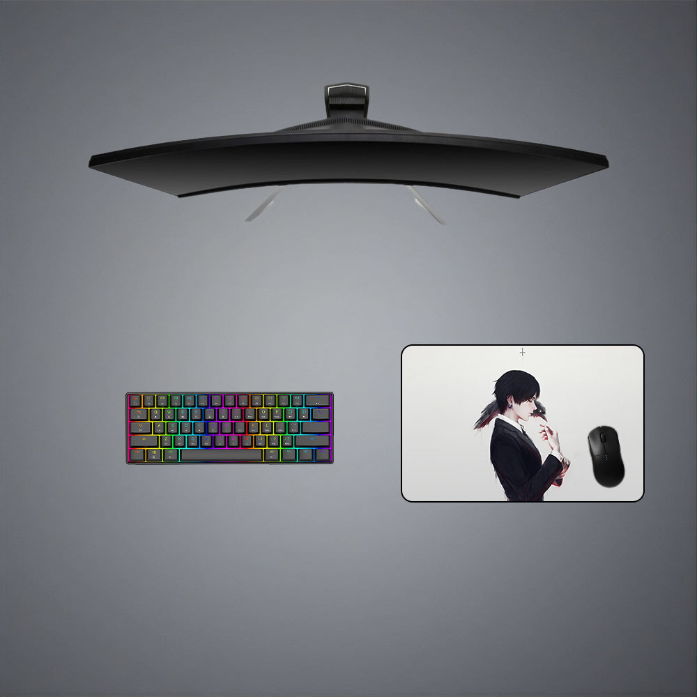 Hunter x Hunter Raven Design M-XXL Size Gaming Mouse Pad, Computer Desk Mat