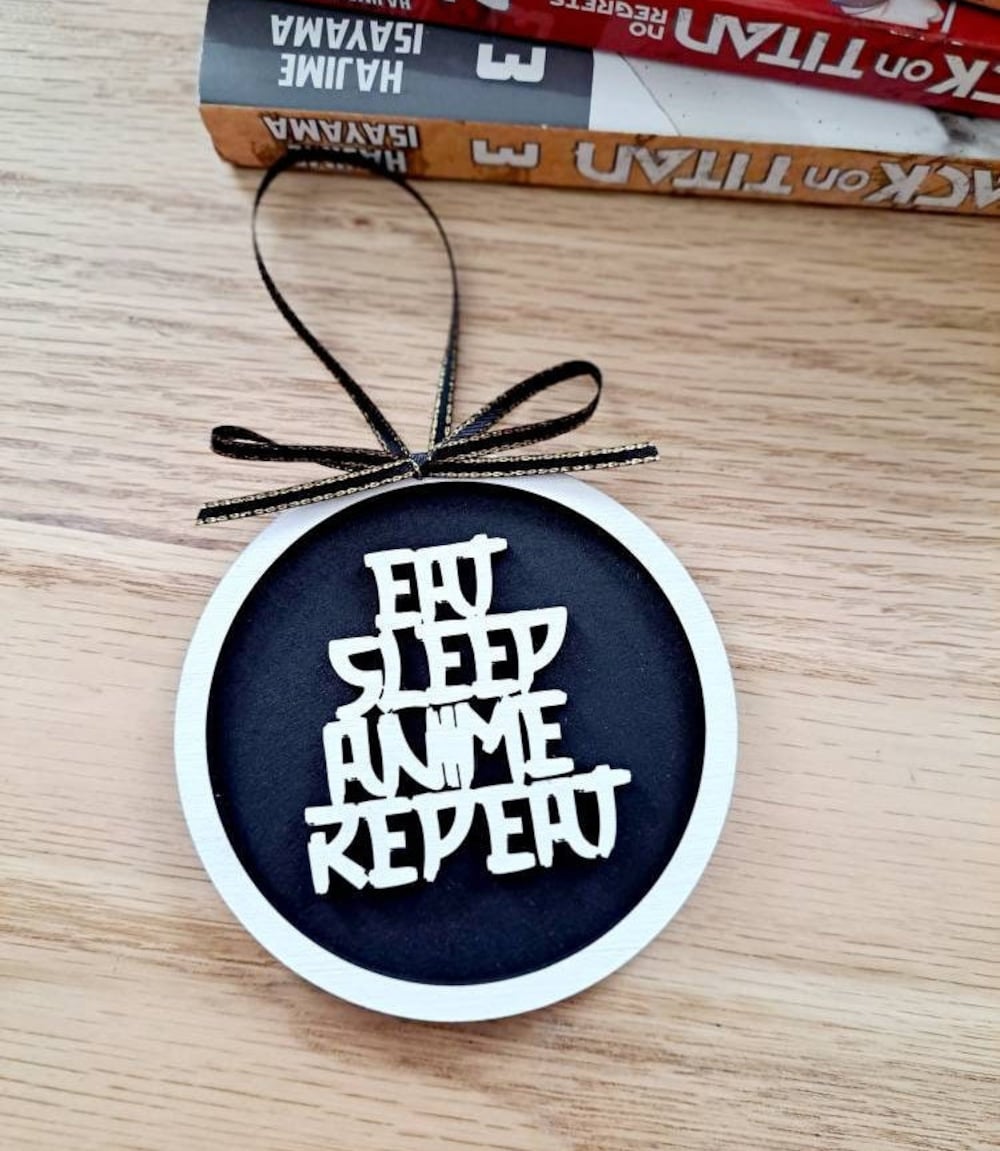 Gift For Anime Lover Anime Demon Slayer Black Christmas Ornament Anime Ornaments - Kurodrip