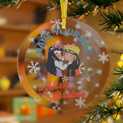 Romantic Anime Couple Glass Naruto Ornament Anime Ornaments - Kurodrip