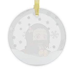 Kawaii Anime Glass Ornament Charming Nezuko Ornament Anime Ornaments - Kurodrip