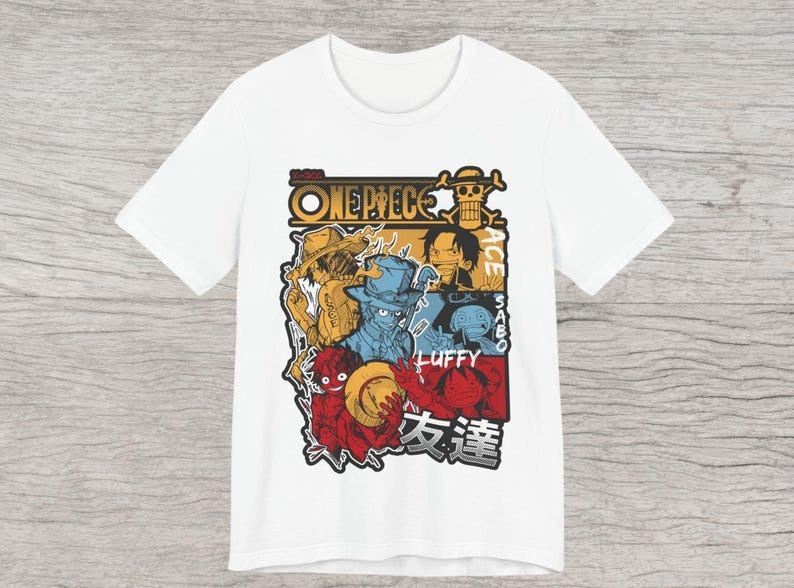 Luffy x Two Brother - Onepiece Oversize T Shirt - Kurodrip