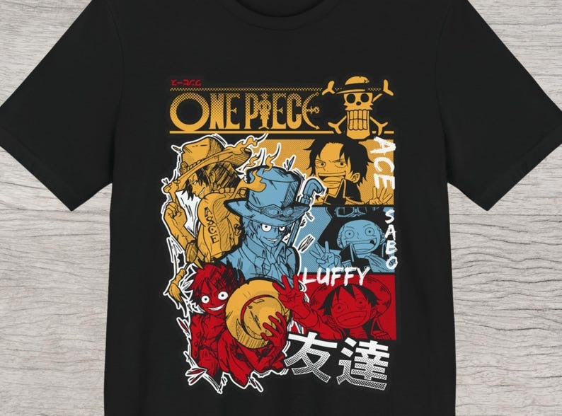Luffy x Two Brother - Onepiece Oversize T Shirt - Kurodrip