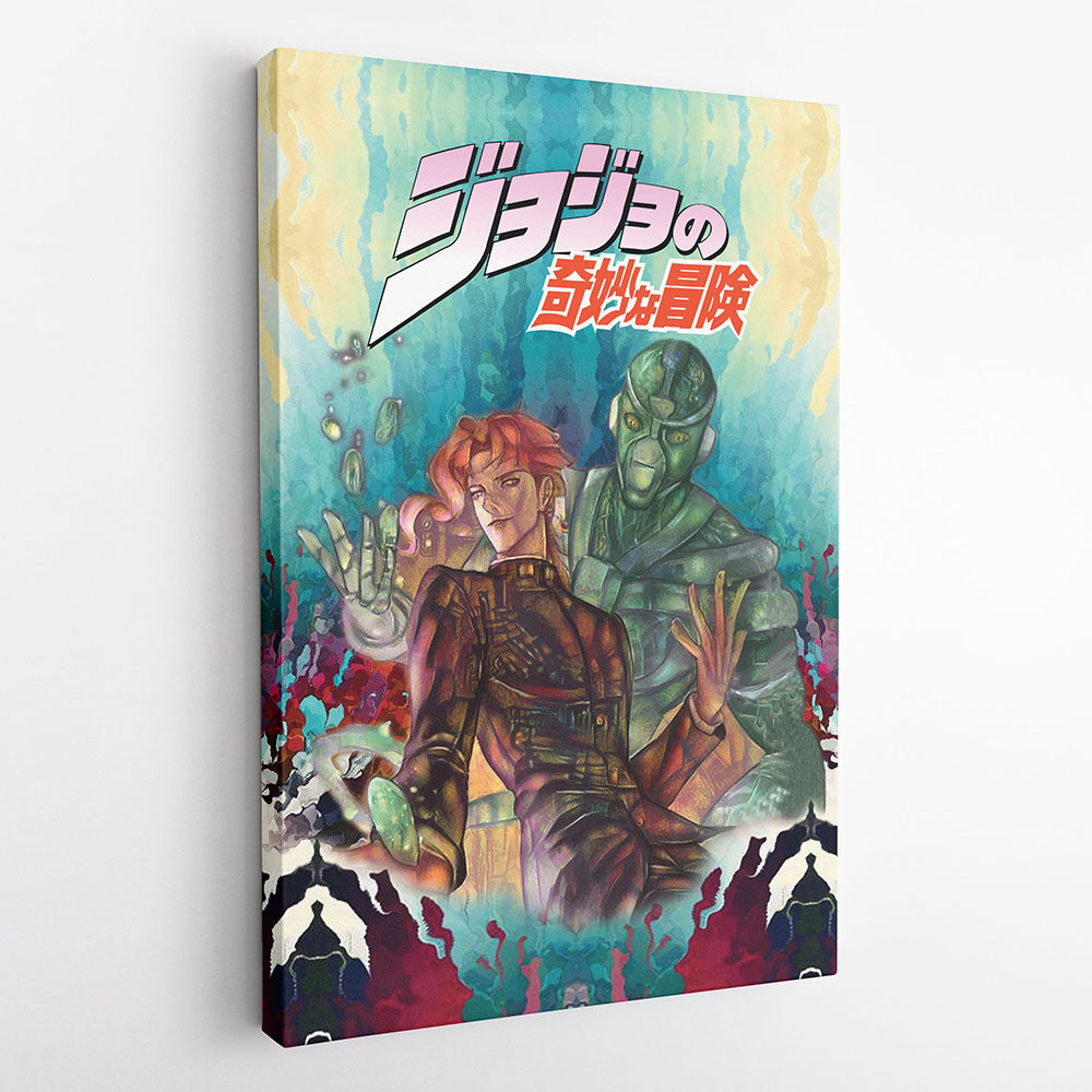 Kakyoin Hierophant Green Jojo's Bizarre Adventure Canvas Print Wall Art - Kurodrip