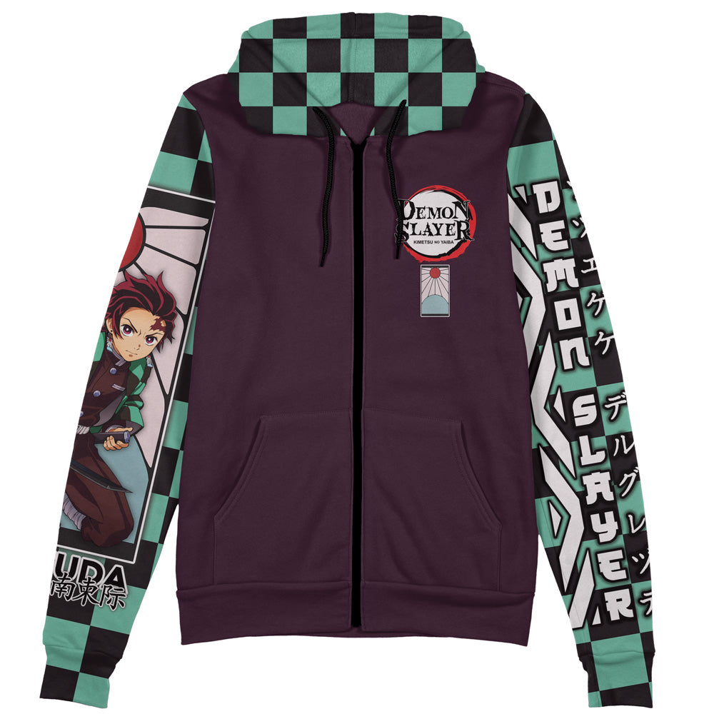 Kamado Tanjiro Demon Slayer Streetwear Zip Hoodie Jacket