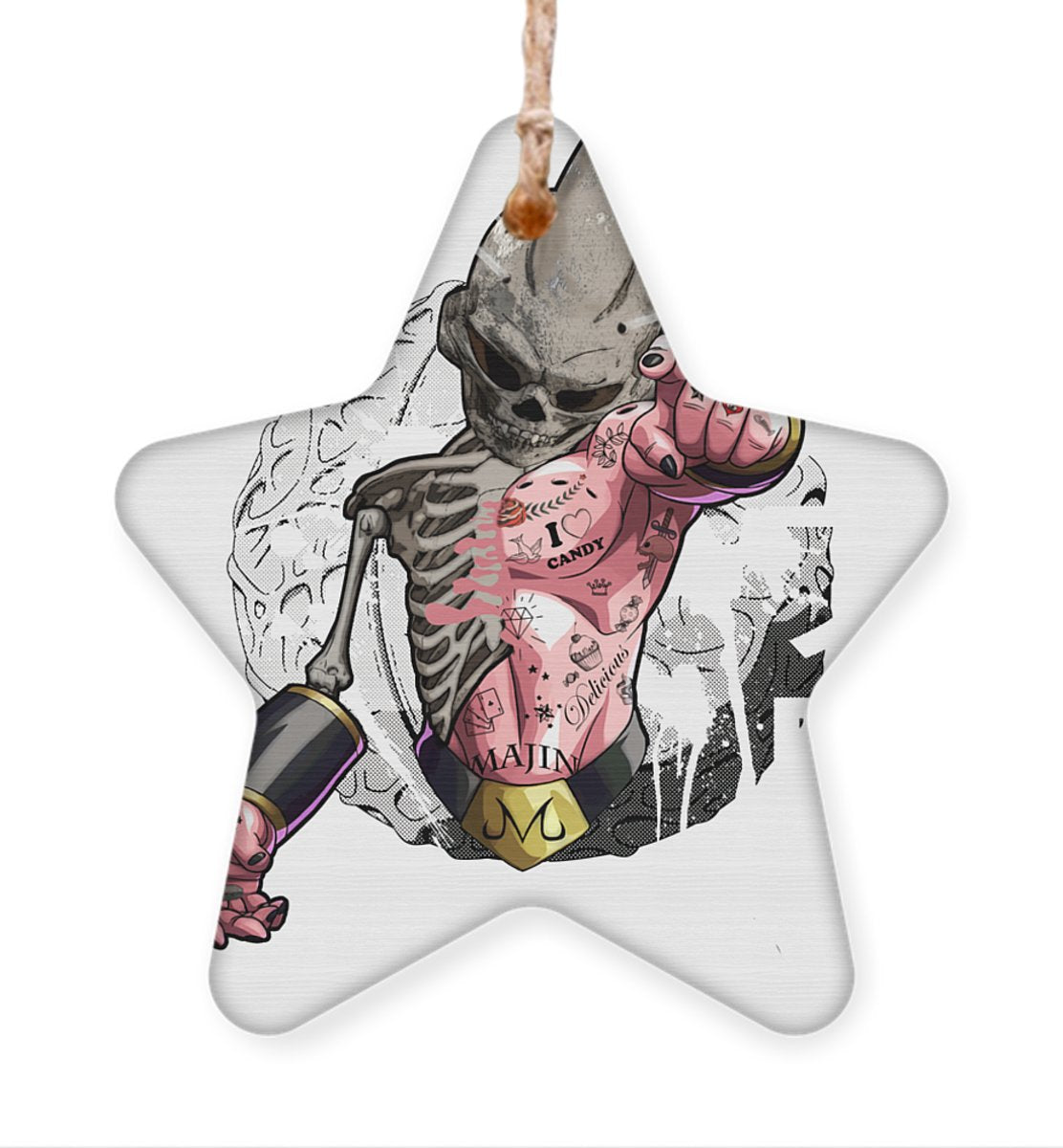 Kid Buu Majin Skull Dragon Ball Bu Vegeta Goku Ornament Anime Ornaments - Kurodrip