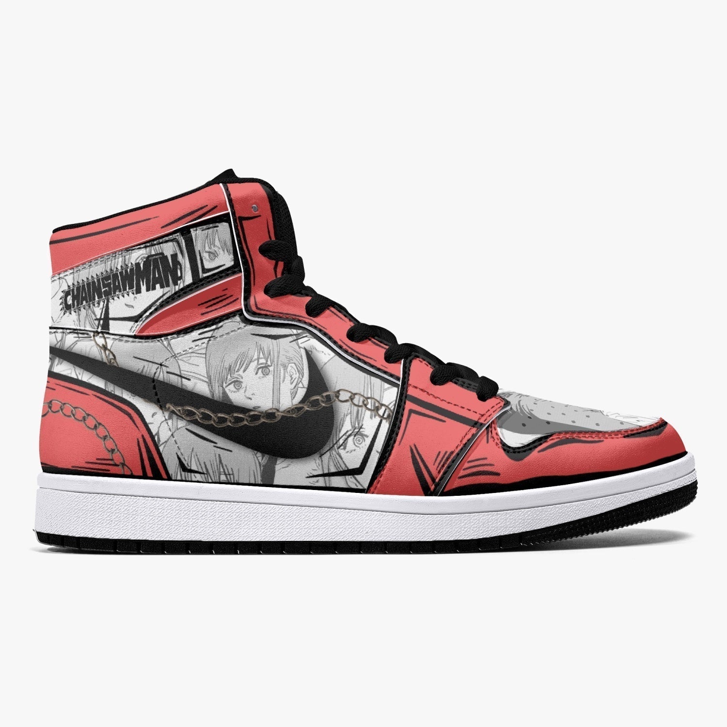 Makima Chainsaw Man Mid 1 Basketball Shoes