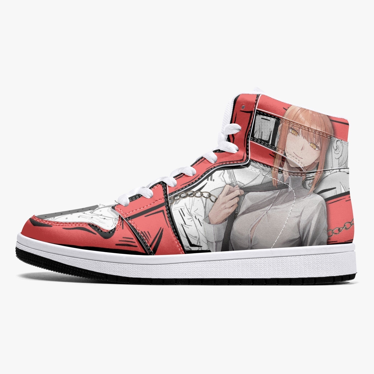 Makima Chainsaw Man Mid 1 Basketball Shoes
