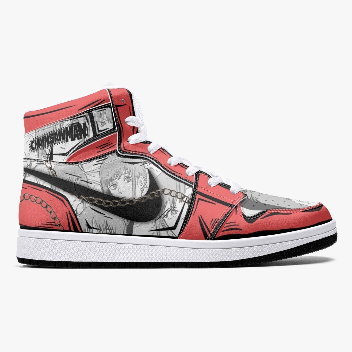 Makima Chainsaw Man Mid 1 Basketball Shoes