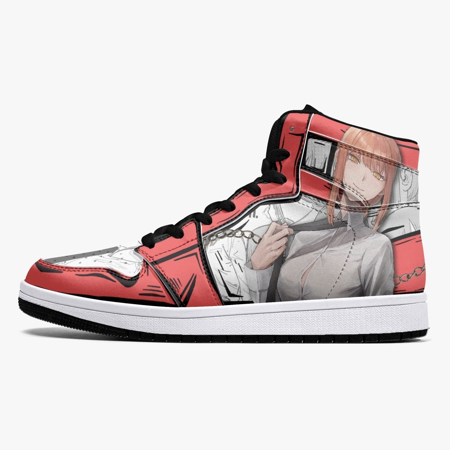 Makima Chainsaw Man Mid 1 Basketball Shoes