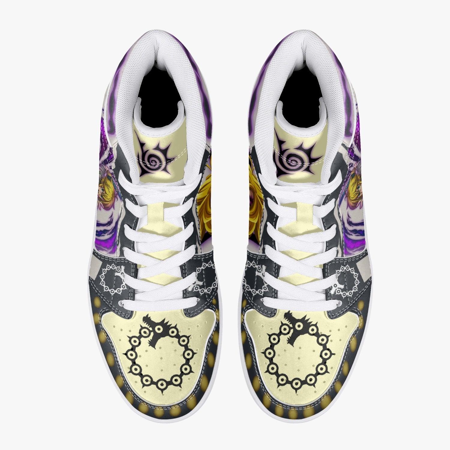 Meliodas Seven Deadly Sins Mid 1 Basketball Shoes