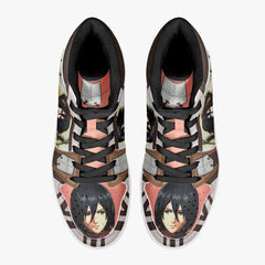 Mikasa Ackerman Training Corps Shingeki no Kyojin Mid 1 Basketball Shoes