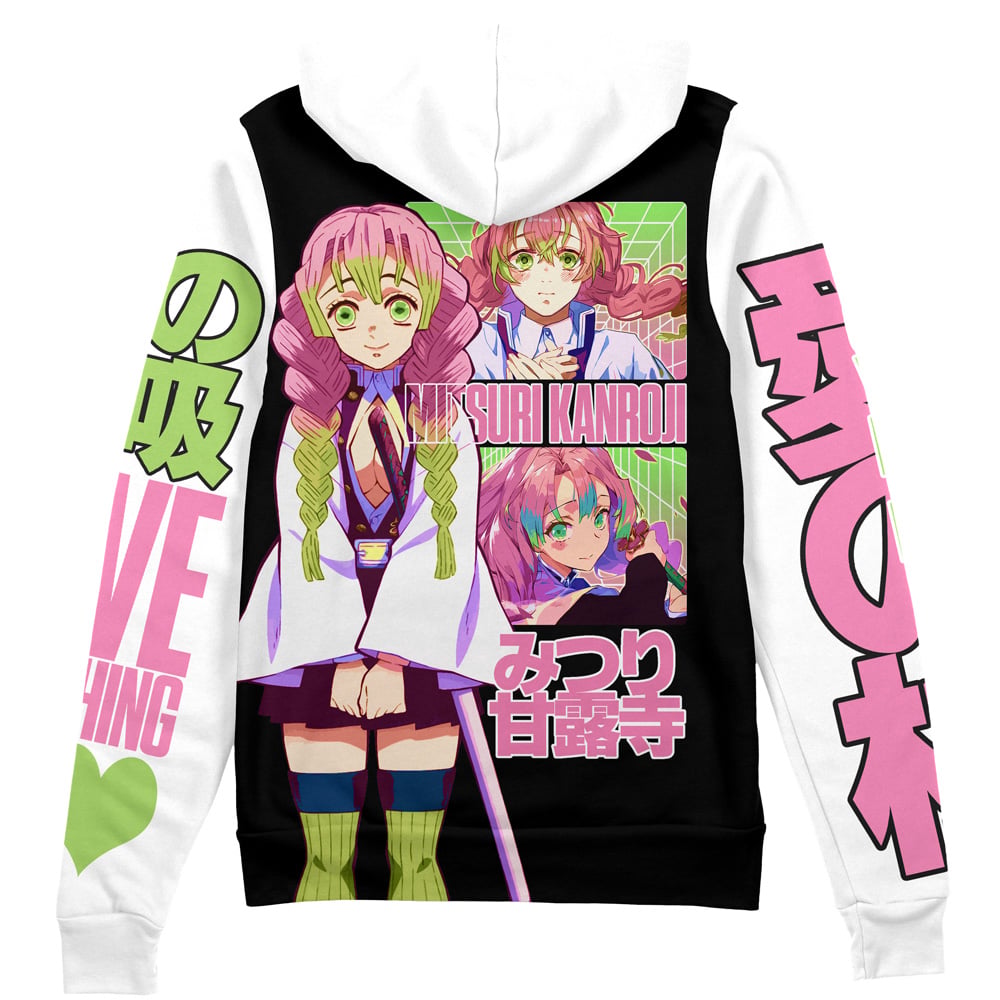 Mitsuri Kanroji V2 Demon Slayer" Streetwear Zip Hoodie Jacket