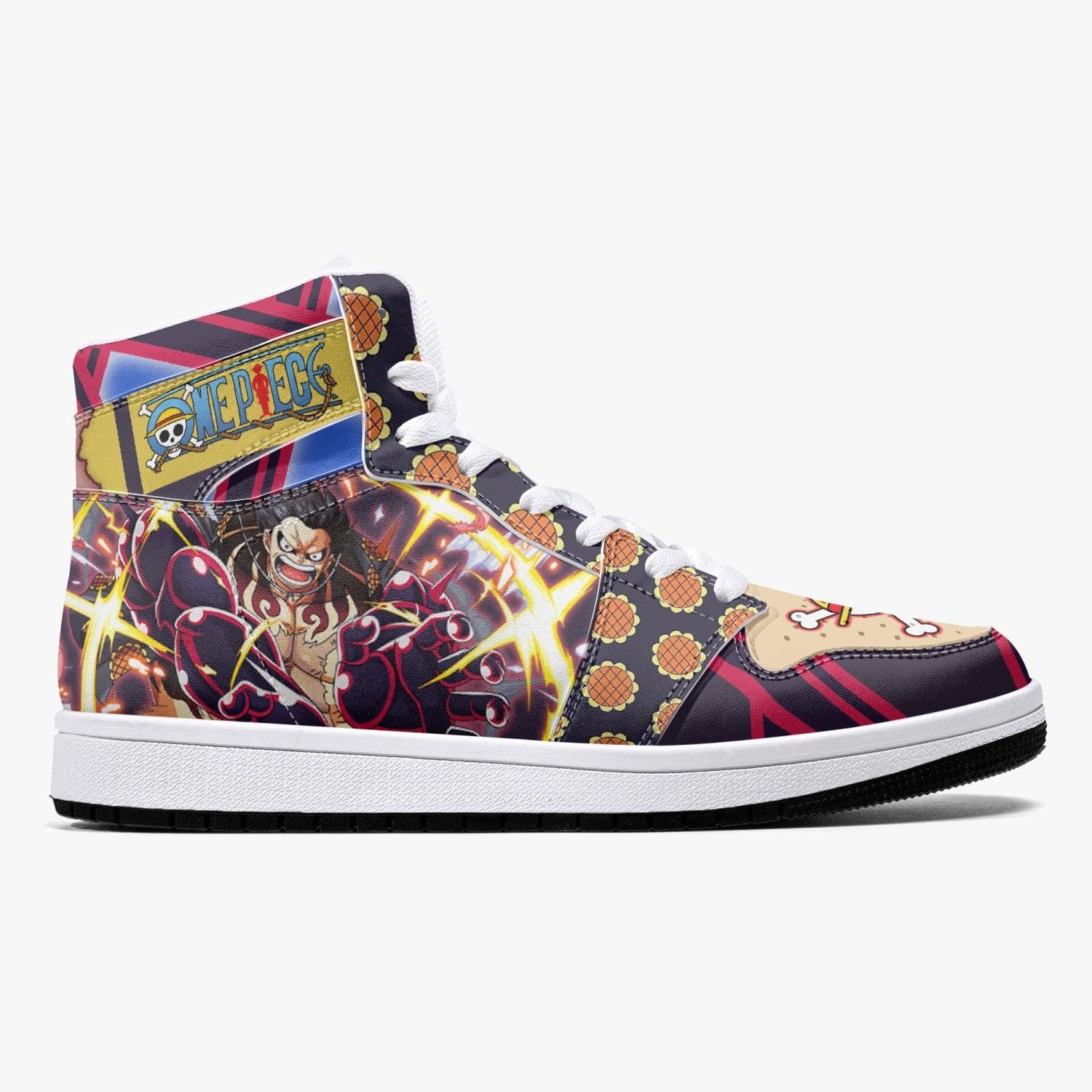 Monkey D. Luffy Gear 4th Bound Man One Piece Mid 1 Basketball Shoes