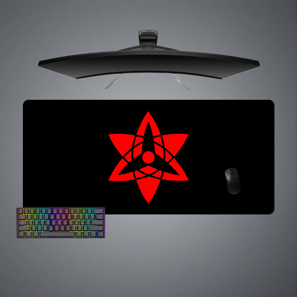Naruto Sharingen Symbol Size Gaming Mouse Pad - Kurodrip