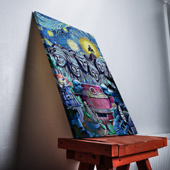 Naruto Starry Night Konoha Canvas Print Wall Art - Kurodrip