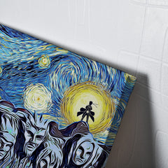Naruto Starry Night Konoha Canvas Print Wall Art - Kurodrip