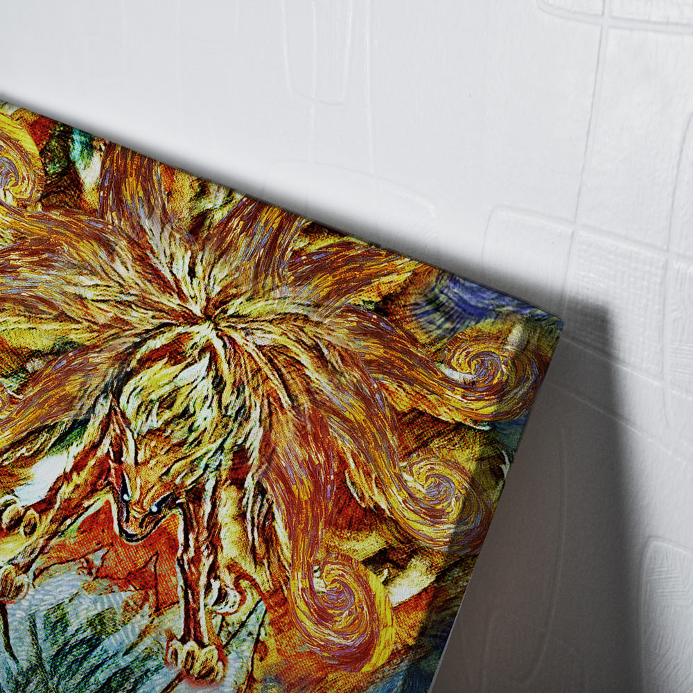 Naruto Starry Ninetails Canvas Print Wall Art - Kurodrip