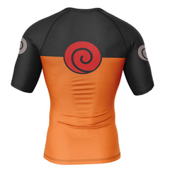 Naruto Uzumaki Short Sleeve Rash Guard Compression Shirt