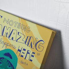 Nothing Amazing Happens Here FLCL Canvas Print Wall Art - Kurodrip