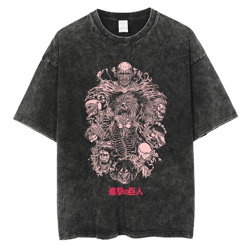 Kurodrip "Nine Titans" Vintage Oversized T Shirt