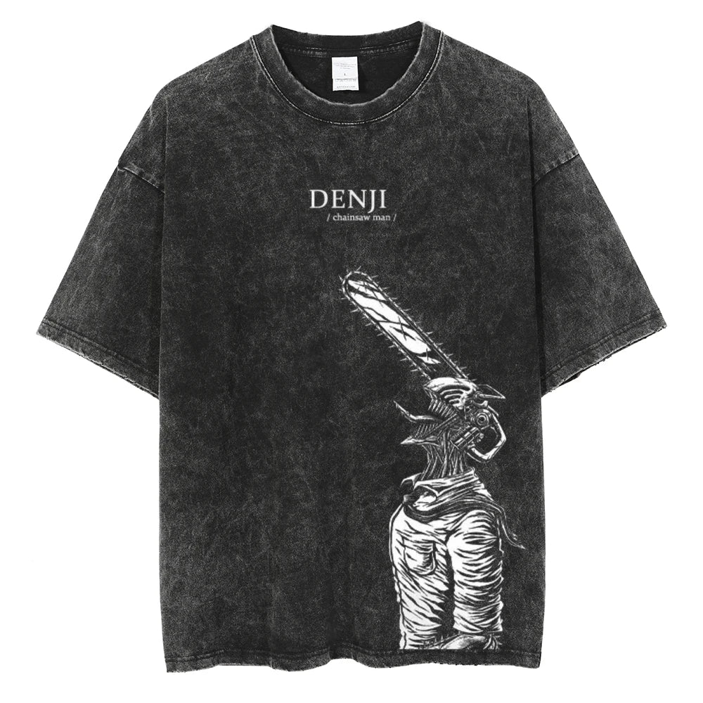 Kurodrip "Chainsaw Devil" Vintage Oversized T Shirt