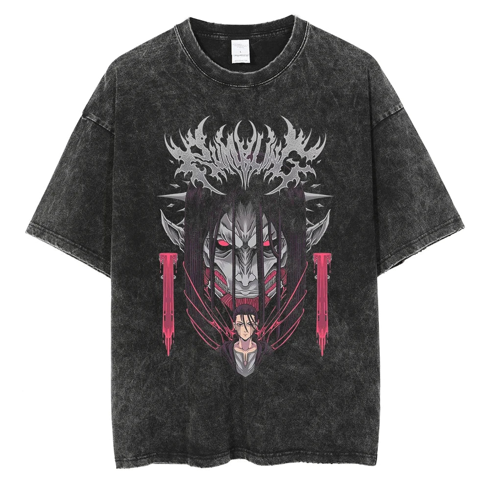 Kurodrip "The Rumbling V3" Vintage Oversized T Shirt