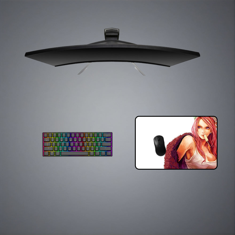 One Piece Jewelry Bonney Design M-XXL Size Gaming Mouse Pad, Computer Desk Mat