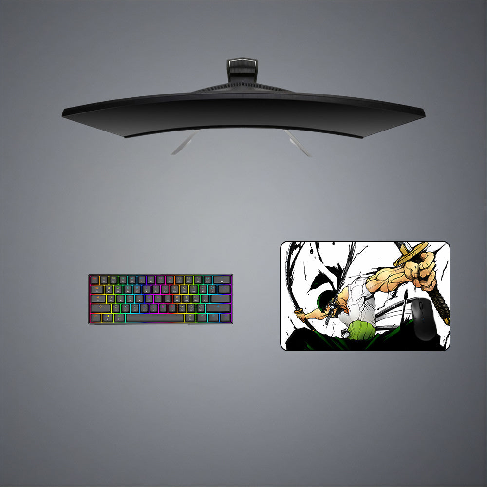 Roronoa Zoro Swords Design M-XXL Size Gaming Mouse Pad, Computer Desk Mat