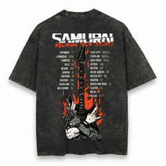 Heavy Rock Band Reunion Tour Guitar Flames T-Shirt