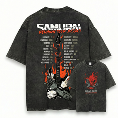 Heavy Rock Band Reunion Tour Guitar Flames T-Shirt