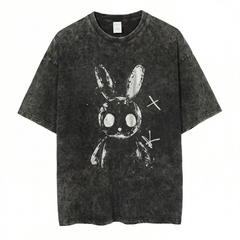 Creepy Cute Bunny Rabbit Alt Goth Grunge Horror Aesthetic T-Shirt