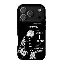 Kurodrip Sukuna Jujutsu Kaisen Throughout Heaven Earth Honored One Quote Dark Manga Sketch Protective Phone Case