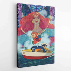 Ponyo Studio Ghibli Canvas Print Wall Art - Kurodrip