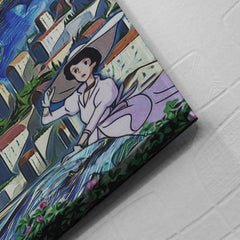 Porco Rosso Starry Night Studio Ghibli Canvas Print Wall Art - Kurodrip