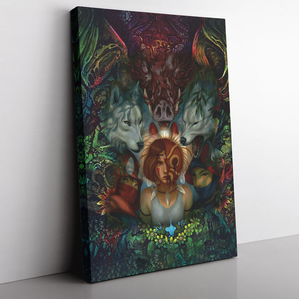 Princess Mononoke Studio Ghibli Canvas Print Wall Art - Kurodrip