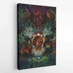 Princess Mononoke Studio Ghibli Canvas Print Wall Art - Kurodrip